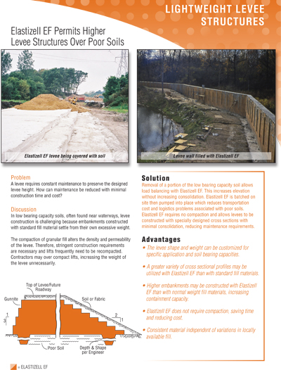 Elastizell Systems, Inc - EF Lightweight Levee Fills Data Sheet Image